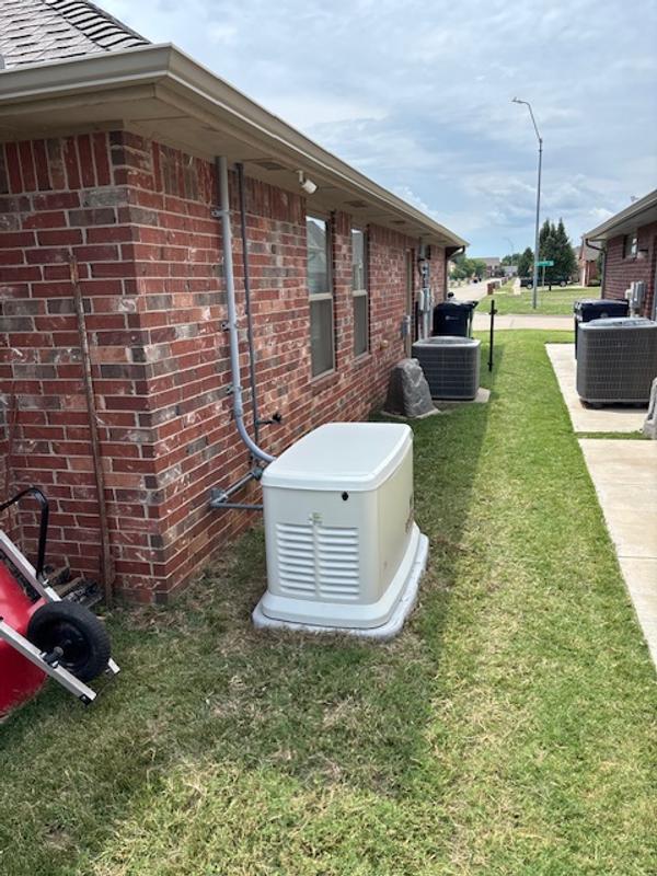 Generac standby generator installation in Richmond VA